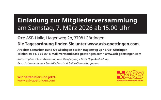 Mitgliederversammlung 2026